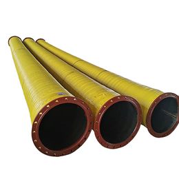 Large diameter flanged rubber hose, drainage, mud and sand concrete conveying, industrial pipe, irrigation, factory direct sales, large quantity concessions