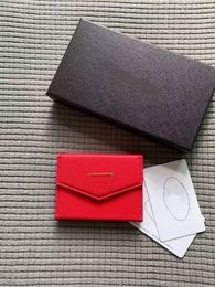 3A-Qualität, luxuriöses Design, tragbar, schwarz, KEY P0UCH-Geldbörse, klassische Herren-/Damen-Geldbörse, Kettentasche mit Staubbeutel und Geschenkbox, rote Halter