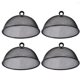 Dinnerware Sets 4Pcs Mesh Cover Stainless Steel Dome Protector Screen Tent