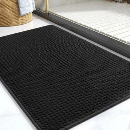 Carpets Chenille Bath Mat-Rubber Backing Bathroom Rugs Non Slip Washable-Quick Dry Mats For Floor-Super Absorbent Carpet