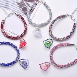 Dog Apparel Exquisite Pet Necklace Fashionable Luxury With Rhinestone Pendant Elegant Accessory For Cats Chihuahuas