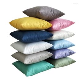 Pillow Blank Pillowcase Solid Color Cover Imitation Cotton Linen Pillowcases Sofa Throw Pillowcover 25 Home Decorations