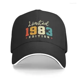 Ball Caps Custom Limited 1983 Edition Birth Baseball Cap Women Men Adjustable Dad Hat Streetwear