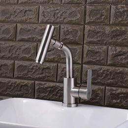 Bathroom Sink Faucets Rotate Nozzle Faucet Swivel Tap Modern Design And Cold Water Mixer Use