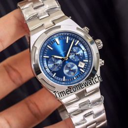 New Overseas 5500V 110A-B148 Steel Case Blue Dial A2813 Automatic Mens Watch Stainless Steel Bracelet Watches 7 Colors Timezonewat232h