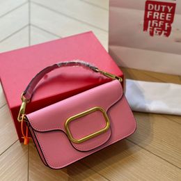 designer bag Shoulder Bag Luxury Handbags bags designer women bag Candy Colour flip bag pink Clutch Flap bag Women Solid Colour bag VT crossbody bag Leather bag