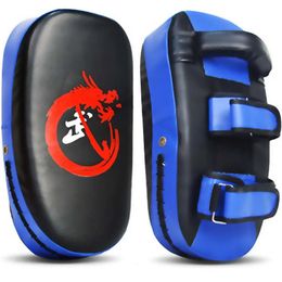 Training Fitness Tool Boxing Punching Target PU Leather Hand Foot Kicking Pad Bag for Muay Thai Taekwondo MMA Drop 240122