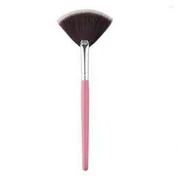 Makeup Brushes Portable Brush Fan Shaped Blusher Girls Lady Facial Face Powder Concealer Highlighter Cosmetic Tools