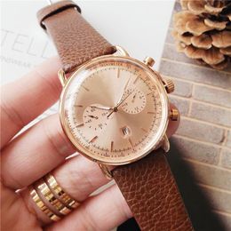 high quality 2022 Three stitches luxury mens watches Fashion Leisure style Men or Women sport Watch ARMA Quartz WristWatches Leath269C