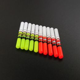 10pcs Light Sticks Green/Red Work with CR322 Battery Waterproof LED Lamp Lightstick Luminous Night Fishing Tackle Accessory J6 240122