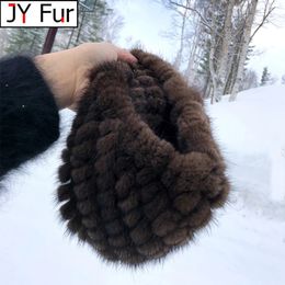 Winter Womens Mink Fur Hats Natural Real Fur Knitted Cap Fashionable Fluffy Ladies Genuine Fur Beanie Female Black Fur Caps 240127