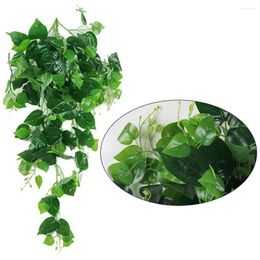 Decorative Flowers GFJA Artificial Plants Hanging Vines Wedding Garden Decoration Fake Plant Decor For Wall Green Leaves Decorating