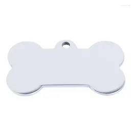 Dog Tag Collar Pet ID Engraved Name For Cat Puppy Pendant Keyring Bone Accessories Drop