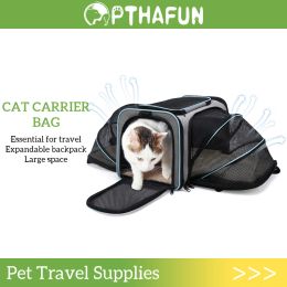 Carrier Expand Cat Carrier Bag Outdoor Pet Shoulder Bag Portable Foldable Cat Small Dog Carrying Travel Bag Cat Handbag Breathable Box