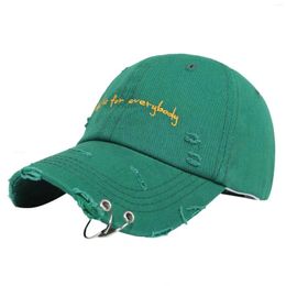 Ball Caps High Quality Adjustable Embroidery Baseball Hat With Ring Outdoor Sports Sun For Women Men Fashion Hip Hop Kpop Snapback