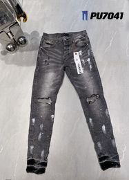 Designer di jeans viola jeans designer denim stampa da ricamo da ricamo per pantaloni di moda pantalone stagico 28-40 hip hop hop angosciata pantaloni con cerniera