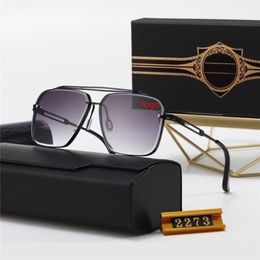 High Quality Designer Top New dita Fashion Sunglasses 2273 Man Woman Casual Glasses Brand Sun Lenses Personality Eyewear With Box 281G