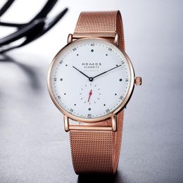 2019 Luxury nomos brand Mens Quartz Casual dress Watch stainless steel Male Clock small dials work Relogio Masculino Men Watches275L