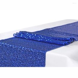 Table Runner Meijuner 10pcs 30 275cm Royal Blue Shiny Sequin For Wedding Party Christmas Tablecloth Decorations