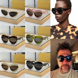 New Cool Cat Eye Sunglasses Double Frame Womens Fashion Street Photo Designer Lady Aviators Sunglasses Fashion Retro Metal Holiday Glasses Lw40119i With Box