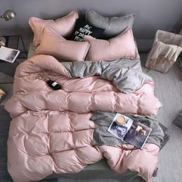designer bed comforters sets Bedding Set 100% Polyester Fibre Household Brief Plant Pillowcase Duvet Cover Sets Comfortable blanke227p