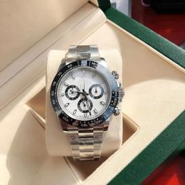 With Original Box Luxury Top Automatic Mens Watches panda Dial Ceramic Bezel Chronograph 116500 Mens Watch