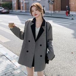 Women's Trench Coats 2024 Korean Small Blazer For Spring Loose Elegant Fashionable Professional Formal Large Size Temperament Suit Fashion