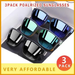3 PACK Revamp Of Sport Men Sunglasses Polarised Shockingly Colours Sun Glasses Outdoor Elmore Style Pochromic Lens Goggles H60273o