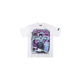 Hellstar 24ss designer hip-hop Hellstar path 2 Online T-shirt Functional Boys' Radio Wave Men's and Women's Pure Cotton Short Sleeve T-shirt7885