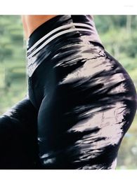Women's Leggings Sport Black White Digital Printed Women Yoga Pants Gym Fitness High Waist Tights Workout Running