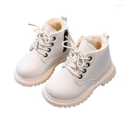 Boots Boys And Girls British Style Side Zipper Children's Winter Padded Warm Non-Slip 2-10 Years Old Shoes