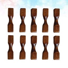 Dinnerware Sets 10 Pcs Kitchen Accessory Chopstick Stand Japanese-style Rest Holder Bamboo Creative Wooden Spoon