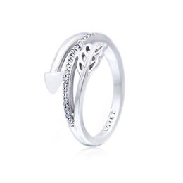 925 Sterling Silver Wrap-Around Arrow Ring Original Box for Pandora Women Wedding Gift Jewelry Rings sets308y
