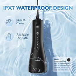 1set, Cordless Water Flosser With 300ML Tank, Oral Irrigator Portable And Rechargeable For Home And Travel, 5 Modes, 5 Jet Tips Inclued