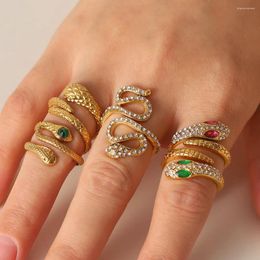 Cluster Rings Women's Fidget Set Jewellery French Stainless Steel Silver Gold Plated Vintage Court Ornament Accessories Gifts For Girl