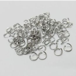 1000PCs dull silver Open Jump Ring Split Rings Jewellery Finding For Jewellery Making 5mm273l