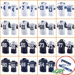 Custom Dallas''Cowboys''Football Jerseys Men 7 Trevon Diggs 11 Micah Parsons 88 CeeDee Lamb 90 Demarcus Lawrence 4 Dak Prescott Women Youth Navy Vapor Limited Jersey