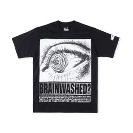Hellstar 24ss designer hip-hop Hellstar Studios Eye Letters Fashion Print Casual Simple Short sleeved T-shirt for Men and Women336