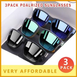3 PACK Revamp Of Sport Men Sunglasses Polarized Shockingly Colors Sun Glasses Outdoor Elmore Style Pochromic Lens Goggles H60270A