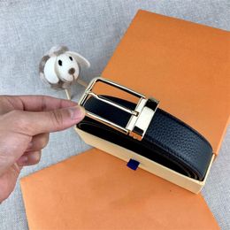 Mens Designer Belts For Men Women Genuine Leather Belt Ladies Fashion Business Casual Letter Needle Buckle Belt Width 3 8cm Size 1303Y