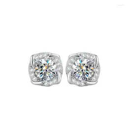Stud Earrings ZHESHIYUAN Lefei Fashion Trend Classic Luxury Moissanite Diamond 0.5 Design Windmill Earring Charm Women Silver 925 Jewelry