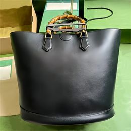 10A Mirror quality 10A Retro Mirror quality Large Tote Bag 40cm Designer Bamboo Bag Bucket Bags Genuine Leather Shoulder Bags With Box h102