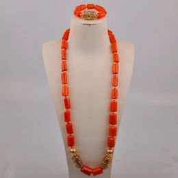 Cloisonne Nigerian Coral Beads Jewellery Set for Men African Jewellery Set Nigerian Wedding Set Necklace for Groom