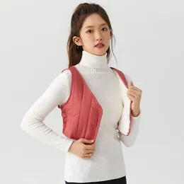 Women's Vests Vest For Women Lady Suspenders Winter Down Cotton Fleece Warm Upgraded Thickened Increase Short Model Waistcoat