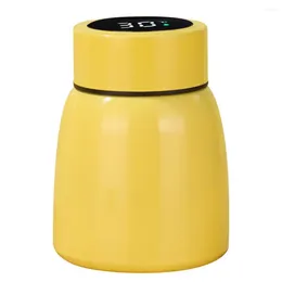 Water Bottles Soup Bottle Portable Insulated Food Container With Temperature Display Capacity Leakproof Cup For On-the-go Dining