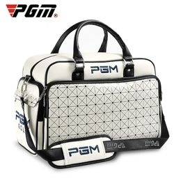 PGM Golf Bags Large Capacity Leather Golf Clothing Bags Waterproof Golf Shoes Bag Double Layer Sports Handbags YWB016 240119