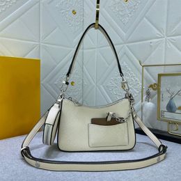Fashion shoulder bag womens crossbody bag water ripple hollow logo design 2-piece handbag purse250j
