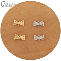 Necklace Cordial Design 100pcs 10*18mm Jewelry Accessories/diy Making/connector/hand Made/bowknot Shape/jewelry Findings & Components