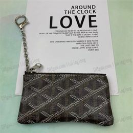 designer coin purse women men luxury leather wallet keychain pouch change pocket handbags clutch stripe printing portable coin purses mini lady coin pocket