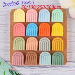 Cloisonne Kovict 50/100/200/500pcs Silicone Beads Rainbow Chewable Food Grade Diy Jewellery Making Diy Necklace Accessories Pendant